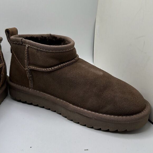 CUSHIONAIRE Women's pull on boot  6.5 TAUPE - Picture 6 of 7